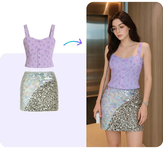 AI clothes changing generates results in seconds